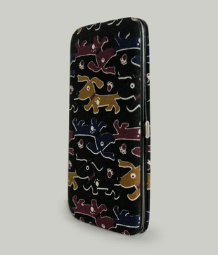 Carry On Bags Black Dog Print Clutch