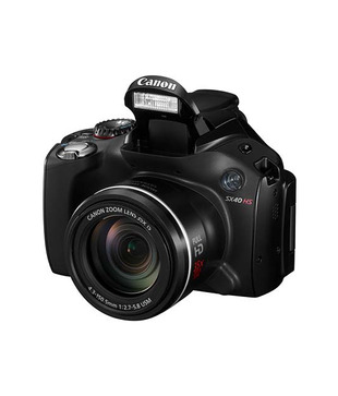 Canon Power Shot SX40 12MP Semi-SLR (Black)(with 4 GB SD Card + Carry Case)