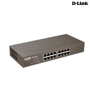 D-Link 16-Port 10/100 Mbps Unmanaged Fast Ethernet Switch DES-1016A Network Switch