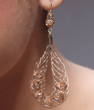 Bansri Stylish Coiled Hoop Earrings