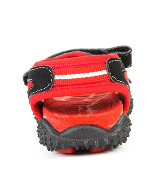 Liberty Footfun Smart Red & Black Sandals