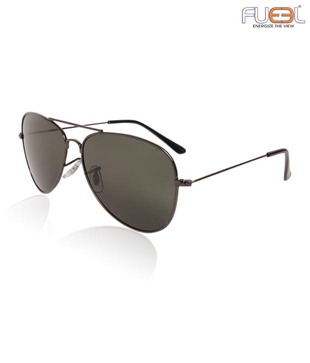 Fueel Classic Black Aviator Sunglasses
