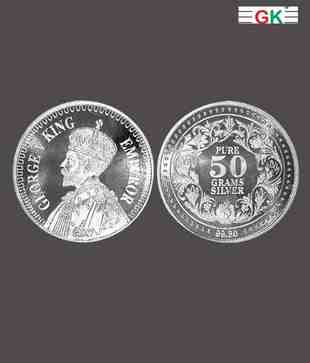 GK Auspicious King George Pure Silver Coin