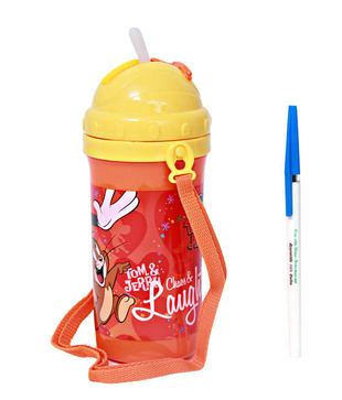 Tom & Jerry Orange & Yellow Vibrant Sipper Bottle