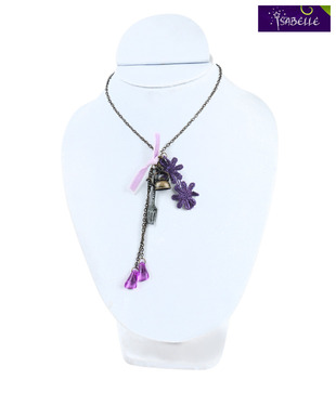 Isabelle Black Metal Necklace For Kids