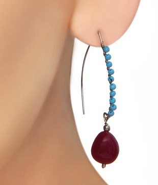 Isabella Turquoise Beaded Earring Set