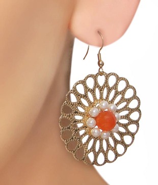 Isabella Sunflower Carnelian Necklace Set