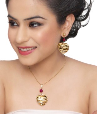 Isabella 3-D Hearts-On-Fire Pendant Set