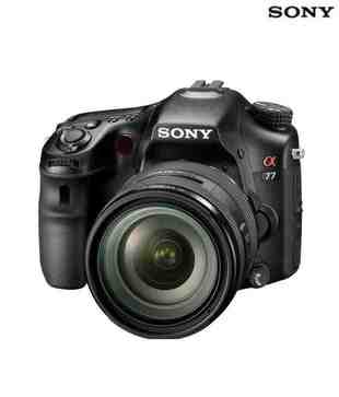 Sony SLT A77V 24.3 MP SLR with SAL 18-55mm Kit Lens (Black)