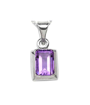 Johareez Amethyst Silver Pendant