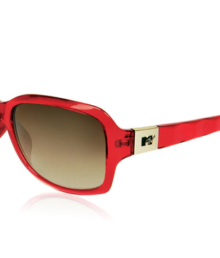 MTV Hot Red Sunglasses With Free MTV Black Watch Worth Rs 2999