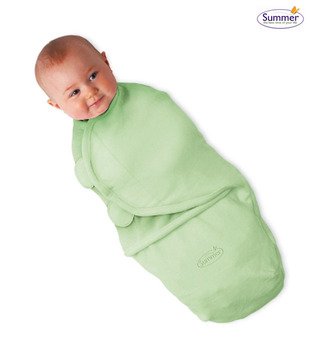 Summer Infant SwaddleMe Micro fleece Green-Small