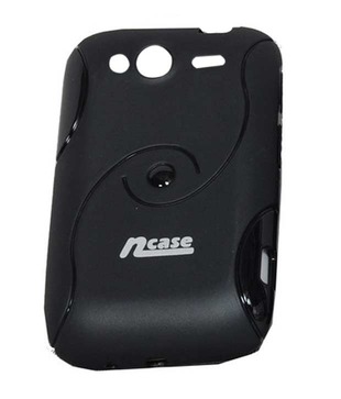 nCase Fashion Back Cover for HTC A510E Wildfire S Black