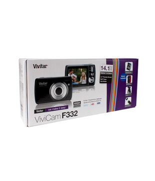 Vivitar F 332 kit Point & Shoot Camera (Black) (with Freebie: 2 GB card plus card reader, tripod stand, camera pouch (worth 999.00), 1 year Vivitar India warranty) 