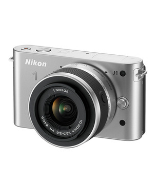 Nikon 1 J1 10.1MP SLR with 10-30 mm Kit Lens (Silver)