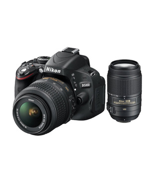 Nikon DSLR D5100 (Black) with AF-S 18-55mm VR Kit Lens