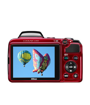 Nikon Coolpix L810 16.1MP Semi-SLR Camera (Red)