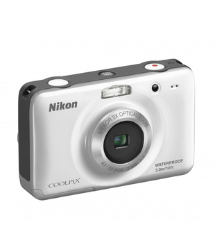 Nikon Coolpix S30 Point & Shoot Digital Camera (White)