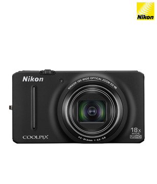 Nikon Coolpix S9200 16MP Point & Shoot Digital Camera (Black)