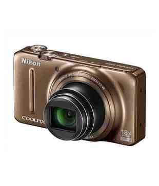 Nikon Coolpix S9200 16MP Point & Shoot Digital Camera (Brown)