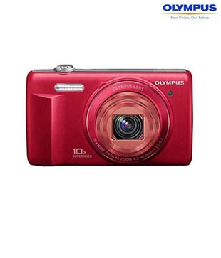 Olympus VR-350 16MP Point & Shoot Digital Camera (Red)