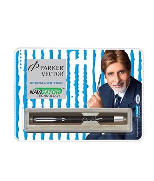 Parker Vector Spl Edition Black Roller Ball Pen Bl Line Print