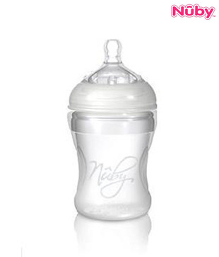 Nuby Silicone Bottle With Medium Flow Nipple
