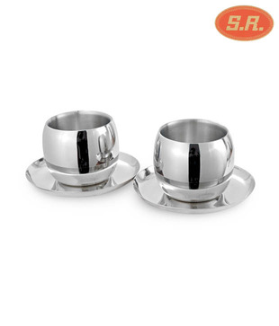 SRC Kulhar Tea Mugs With Saucer Set (R305)