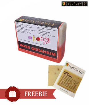 Soulflower Rose Geranium Beauty Soap