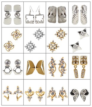 Deccan's 16 Earring Combo Set