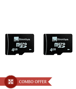 Strontium 4GB MicroSD Card + 4GB MicroSD Card 