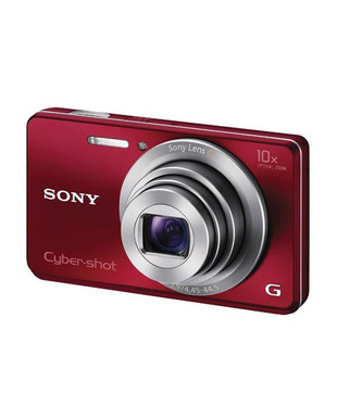 Sony CyberShot W690 16.1MP Point & Shoot Digital Camera (Red)