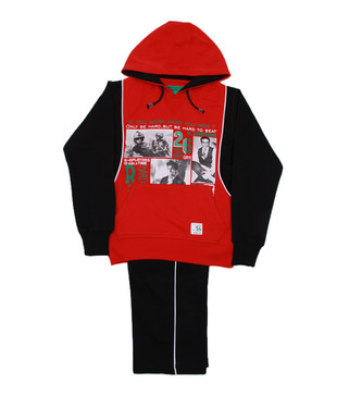 Fort Collins Red & Black Tracksuit For Kids