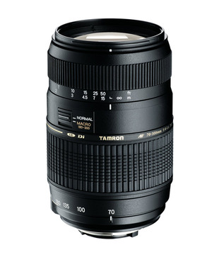 Tamron -A17 AF70-300mm F/4-5.6 Di LD Macro w/ hood (Canon)