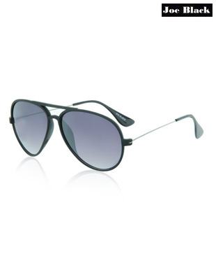 Joe Black Elegant Black Aviator Sunglasses