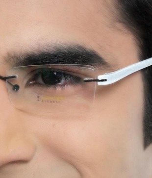 Ultra Light Black White Optical Frame