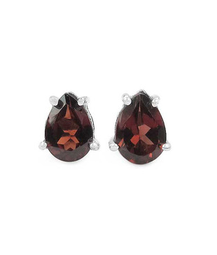 Johareez Peridot, Garnet & Topaz Silver Earrings Combo