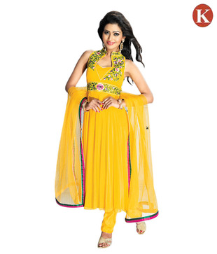 Khazana Yellow Tasteful Heavy Embroidered Salwar Suits