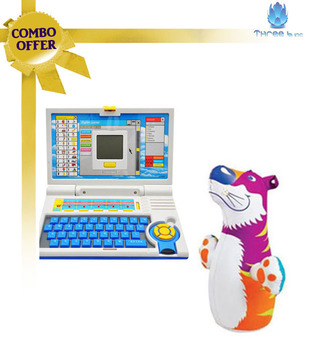 Three 6 Combo English Learner Laptop & Intex Hit Me Bop Bag