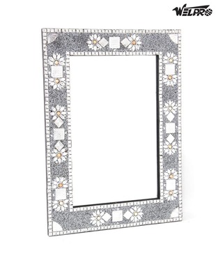 Welpro Grey Beaded Mirror