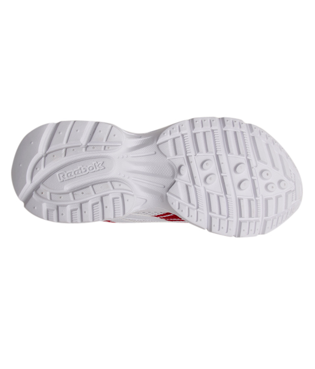 Reebok Enthusiastic White & Red Sports Shoes