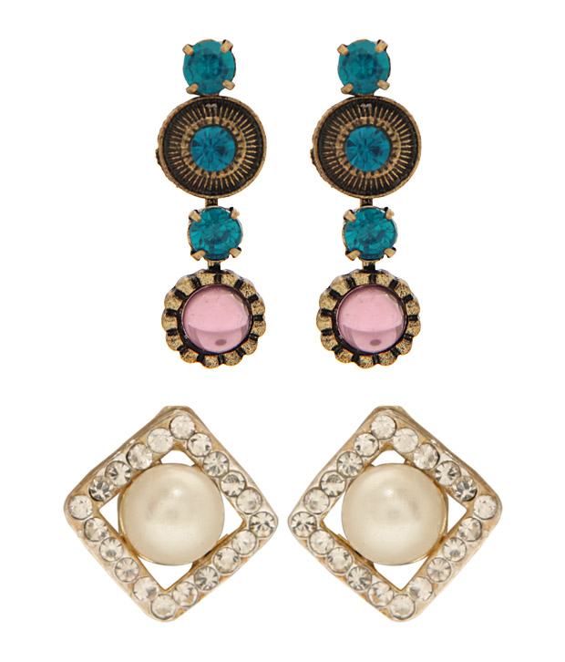 Youshine Exquisite Studs & Danglers Combo
