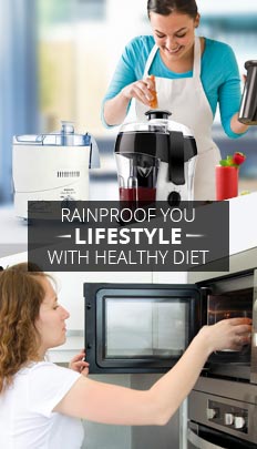 Rainproof you Lifestyle with healthy diet